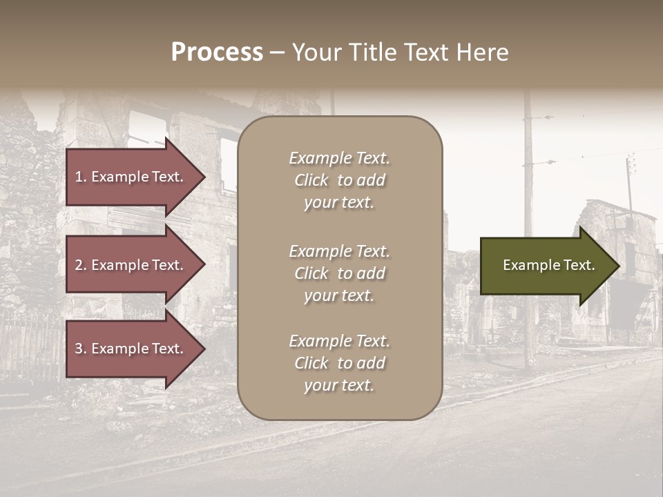 Paese Caduti Crollo PowerPoint Template