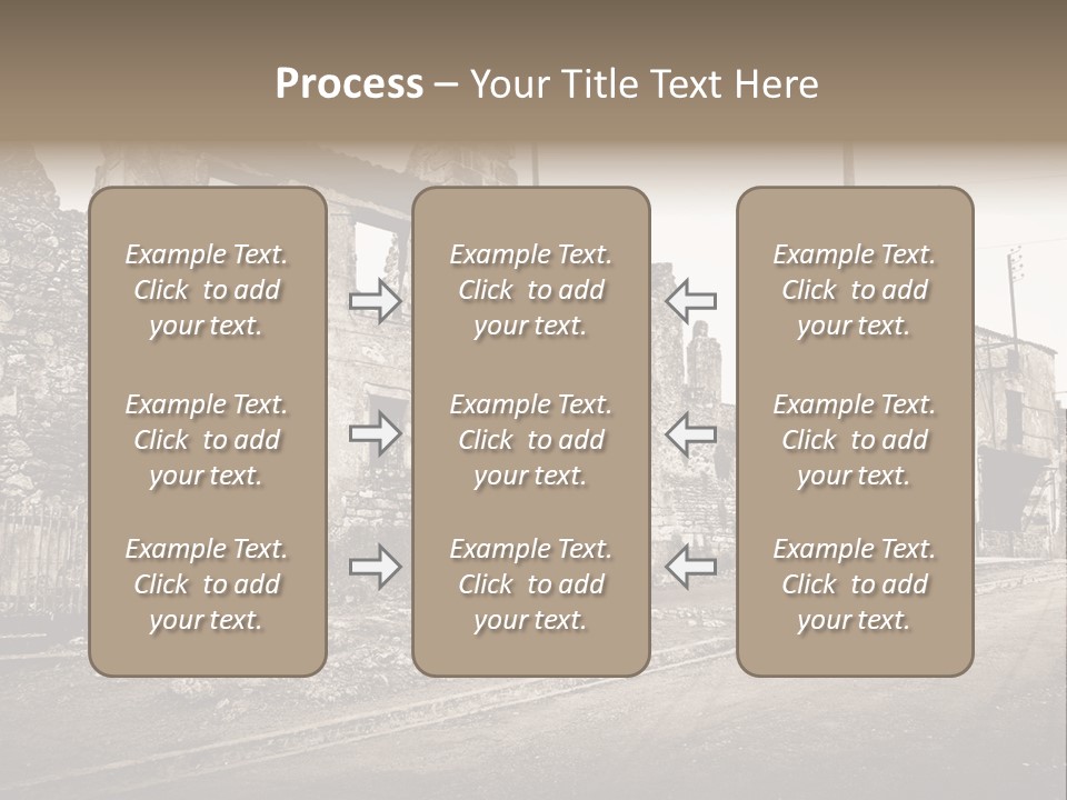 Paese Caduti Crollo PowerPoint Template