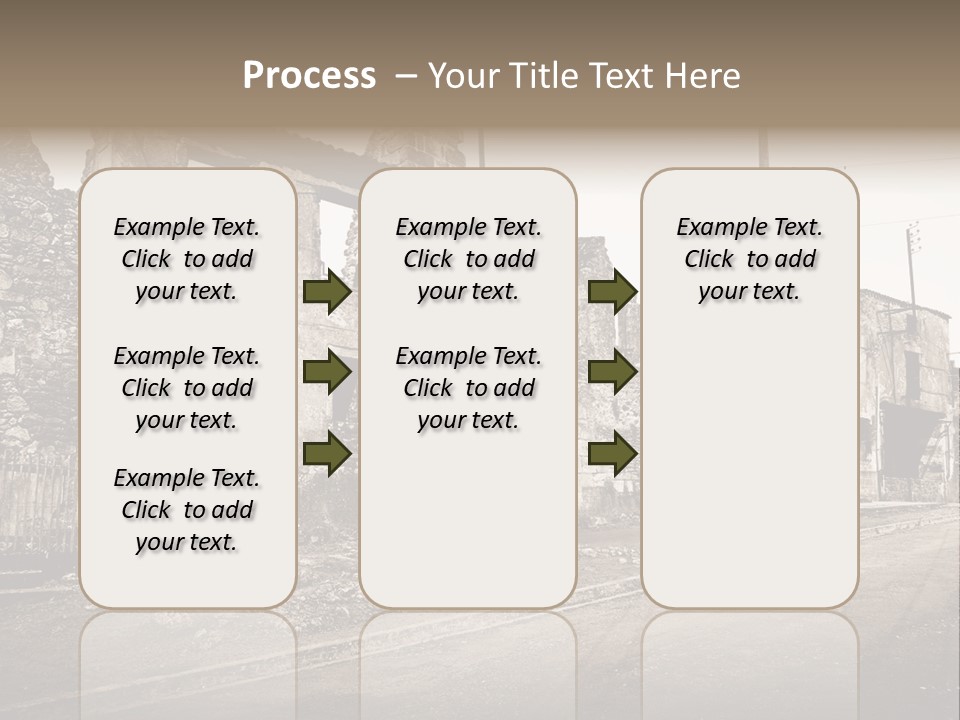 Paese Caduti Crollo PowerPoint Template