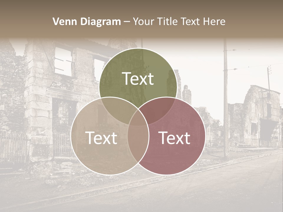 Paese Caduti Crollo PowerPoint Template