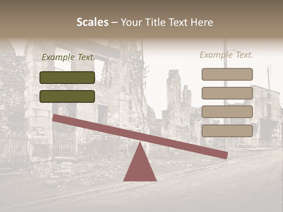 Paese Caduti Crollo PowerPoint Template