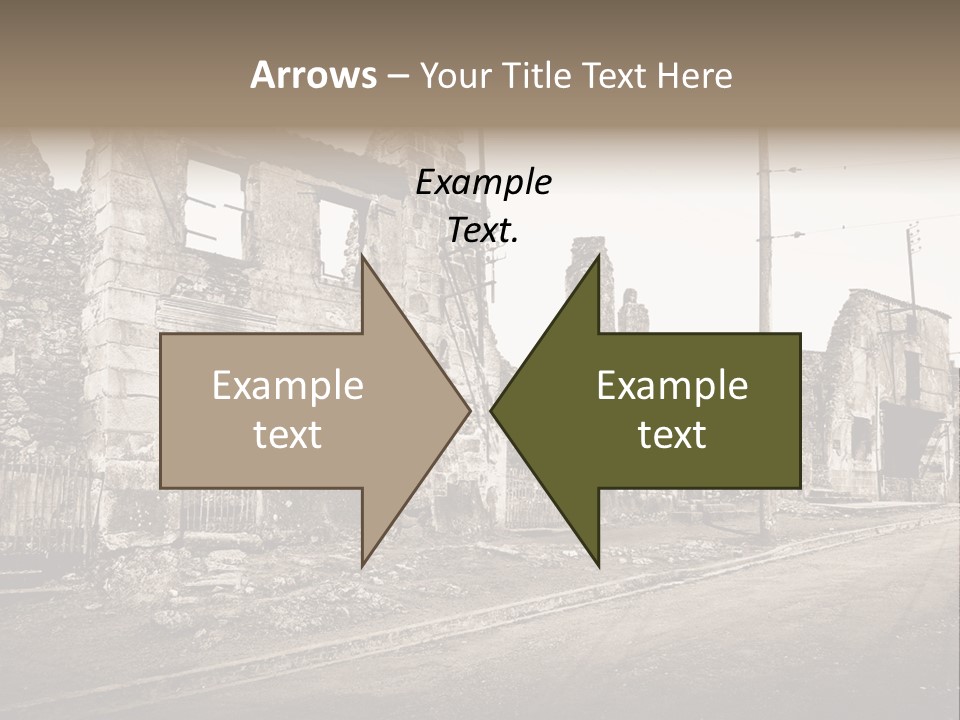 Paese Caduti Crollo PowerPoint Template