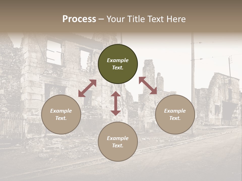 Paese Caduti Crollo PowerPoint Template