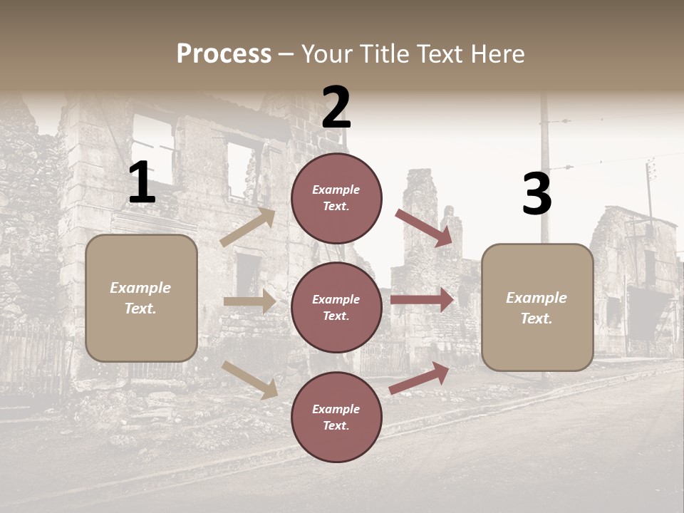 Paese Caduti Crollo PowerPoint Template