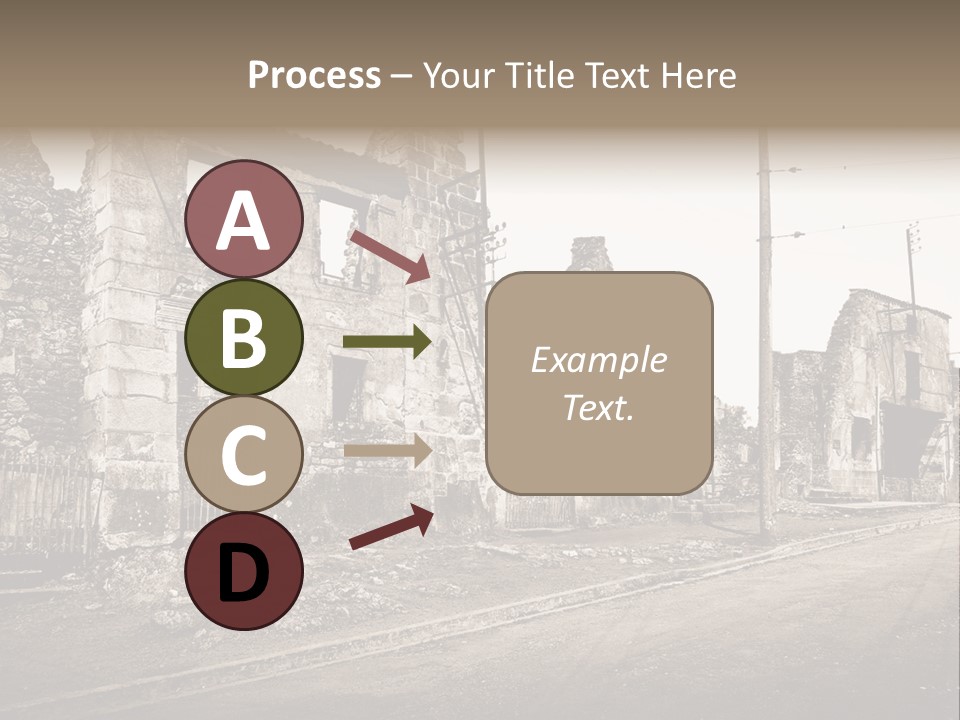 Paese Caduti Crollo PowerPoint Template