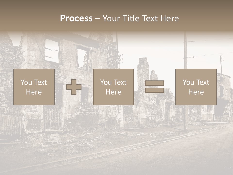 Paese Caduti Crollo PowerPoint Template