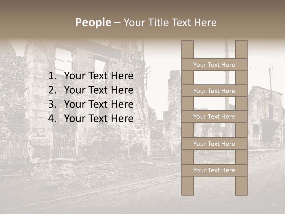 Paese Caduti Crollo PowerPoint Template