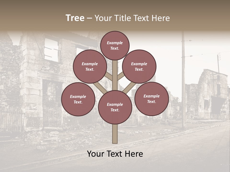 Paese Caduti Crollo PowerPoint Template