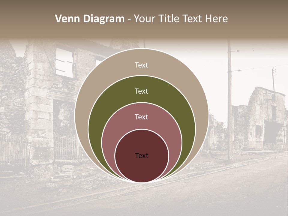 Paese Caduti Crollo PowerPoint Template