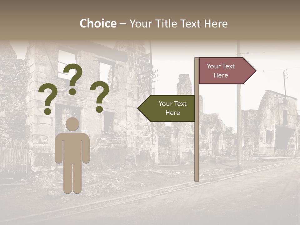 Paese Caduti Crollo PowerPoint Template