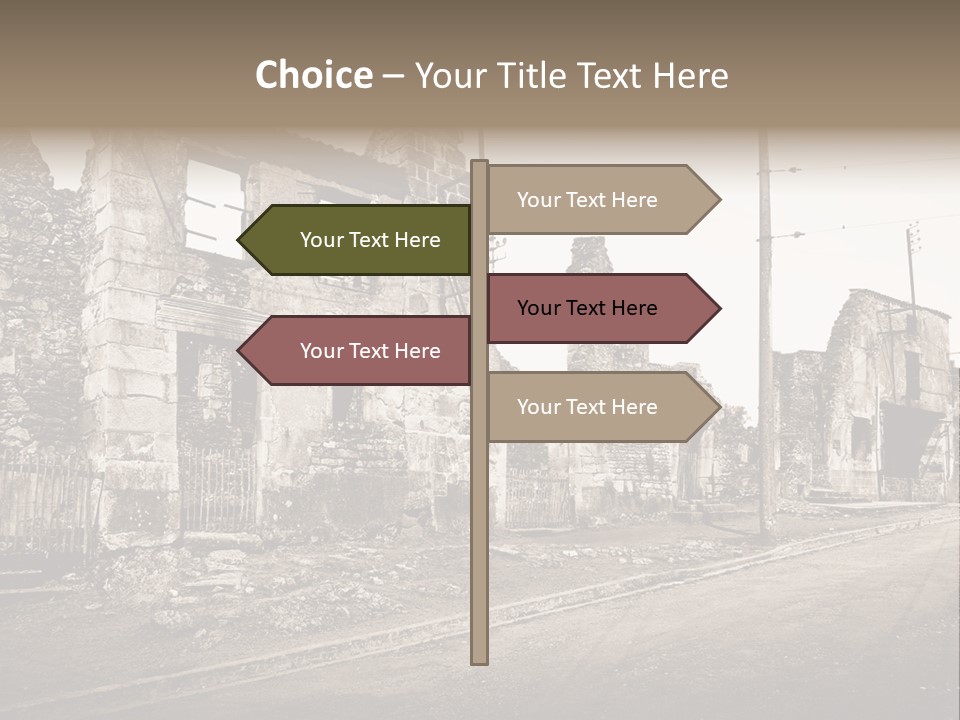 Paese Caduti Crollo PowerPoint Template