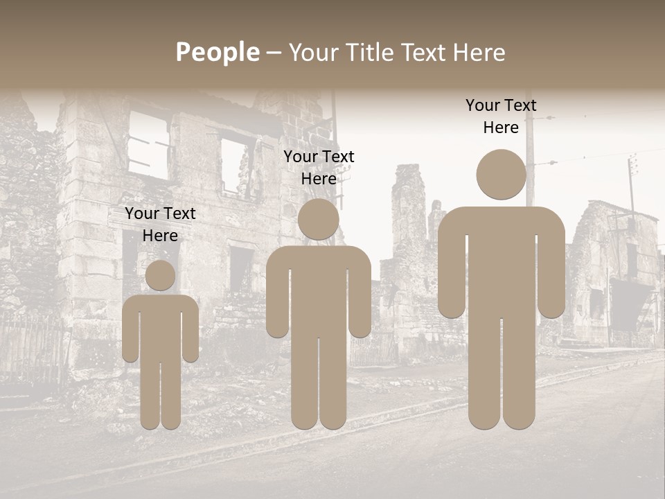 Paese Caduti Crollo PowerPoint Template