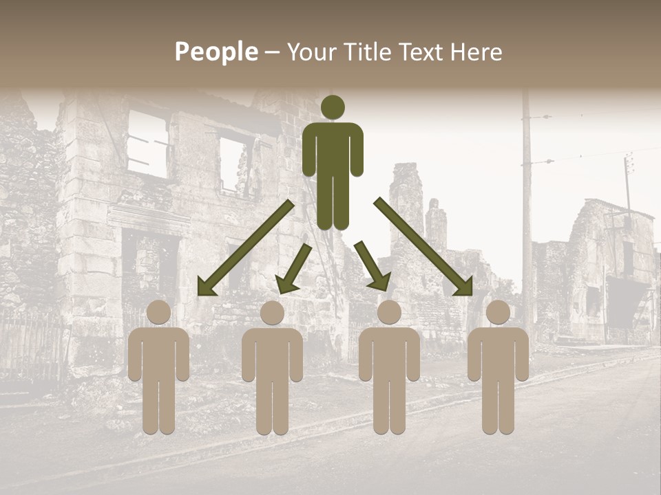 Paese Caduti Crollo PowerPoint Template