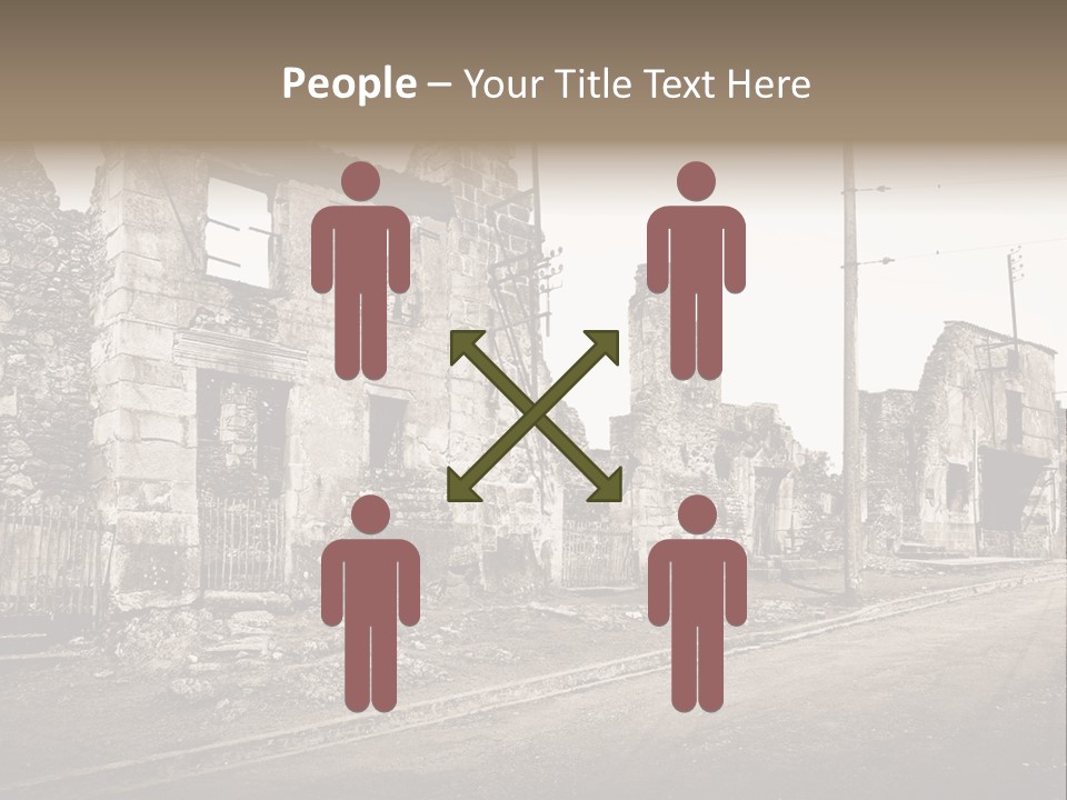 Paese Caduti Crollo PowerPoint Template