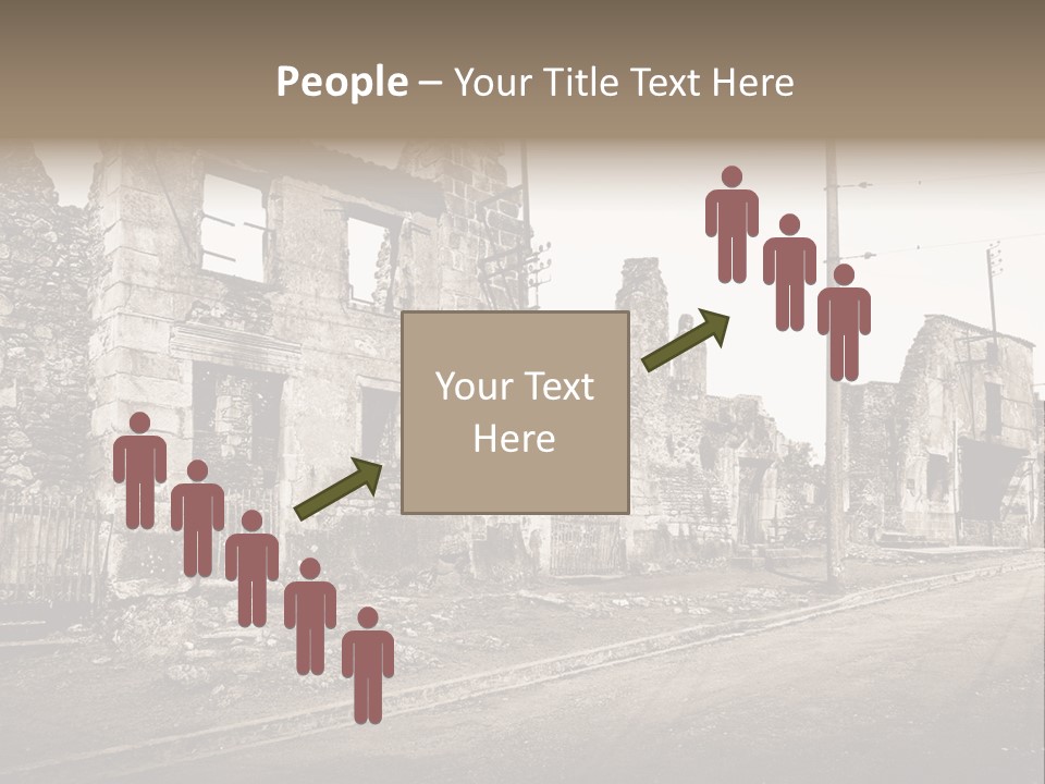 Paese Caduti Crollo PowerPoint Template