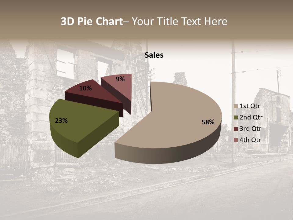 Paese Caduti Crollo PowerPoint Template