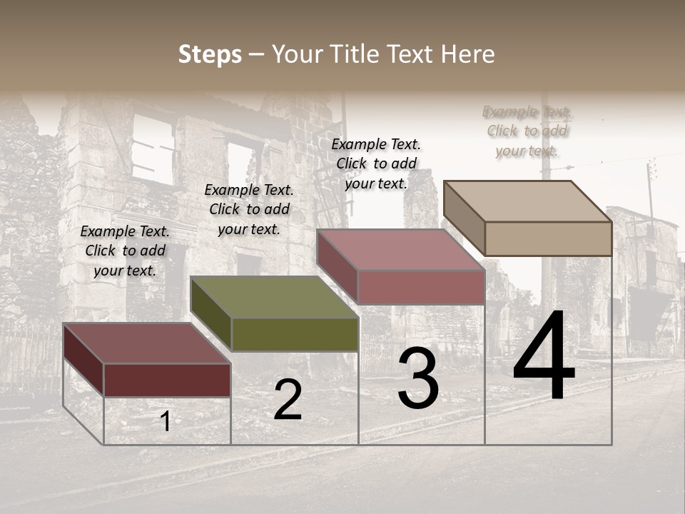 Paese Caduti Crollo PowerPoint Template