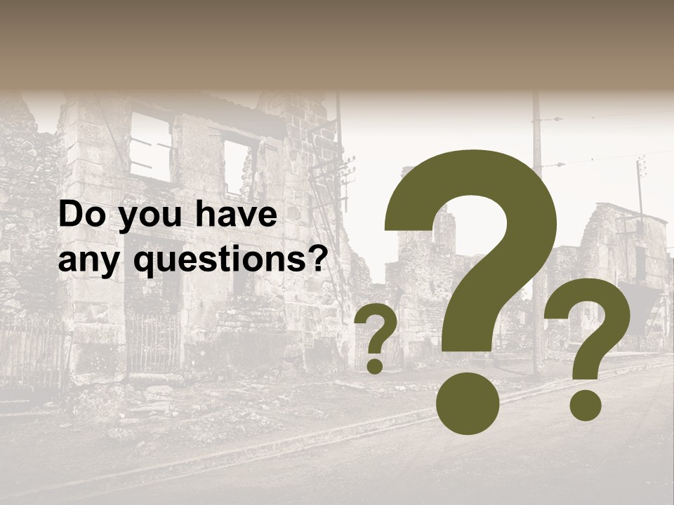 Paese Caduti Crollo PowerPoint Template