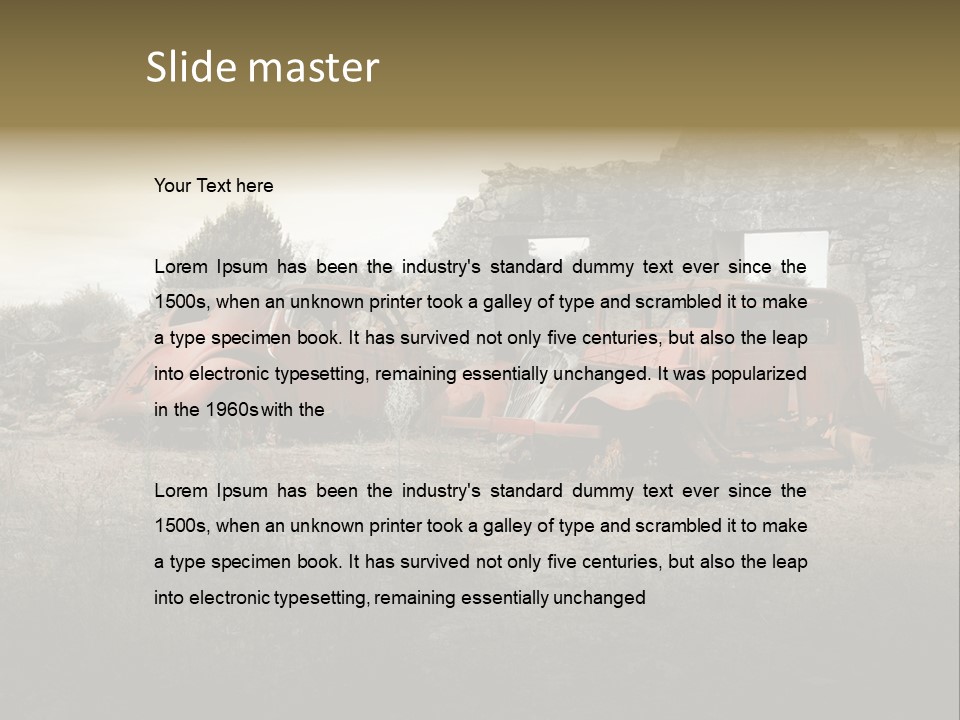 Macerie Martiri Rovine PowerPoint Template