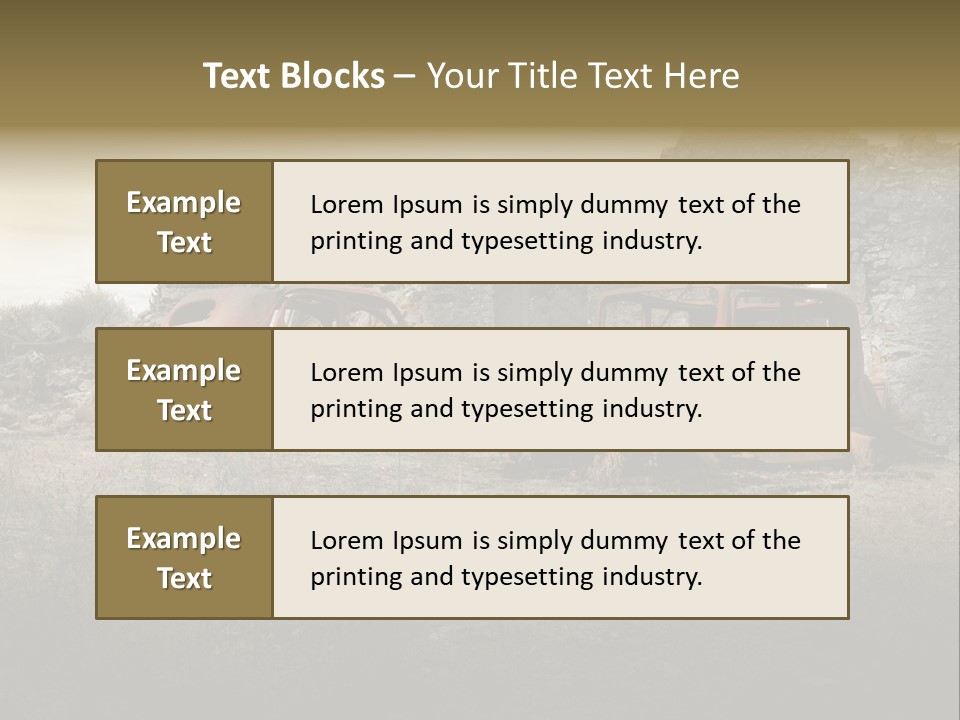 Macerie Martiri Rovine PowerPoint Template