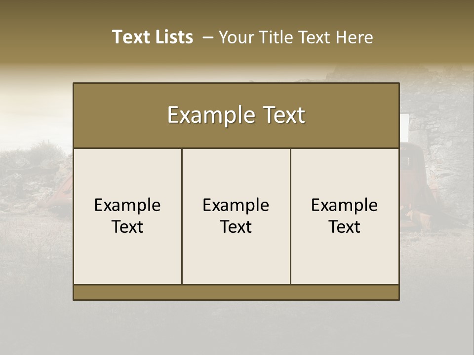 Macerie Martiri Rovine PowerPoint Template