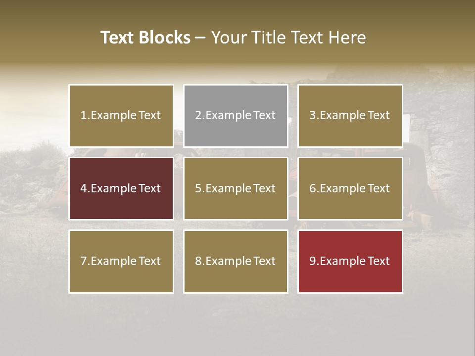 Macerie Martiri Rovine PowerPoint Template