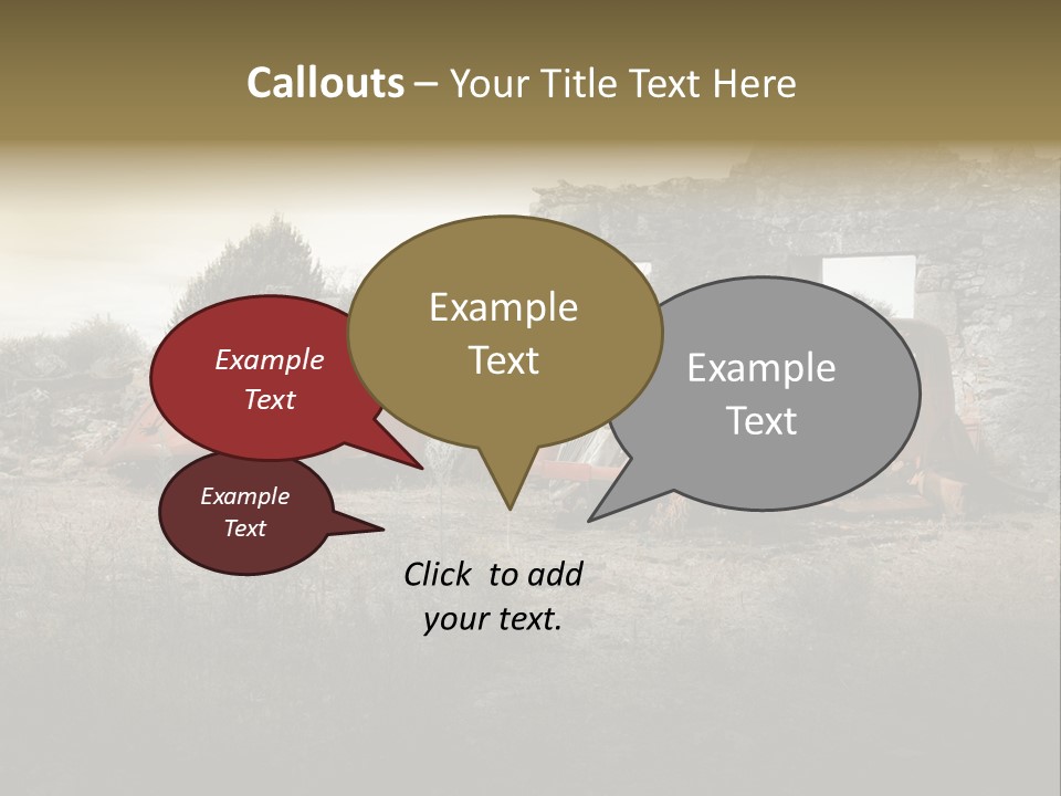 Macerie Martiri Rovine PowerPoint Template