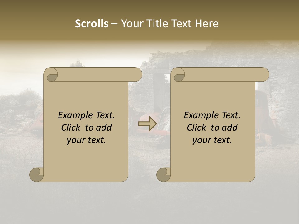 Macerie Martiri Rovine PowerPoint Template