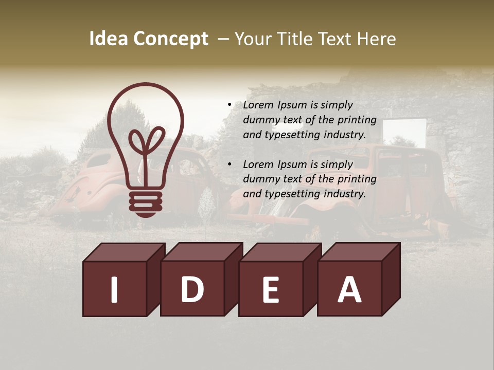 Macerie Martiri Rovine PowerPoint Template