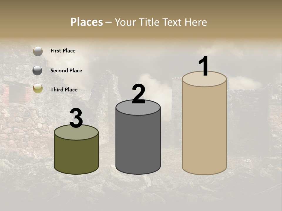 Red Wood Santa Claus PowerPoint Template