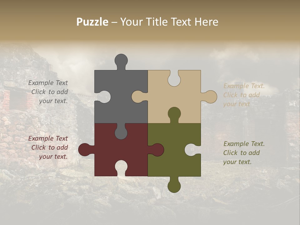 Red Wood Santa Claus PowerPoint Template