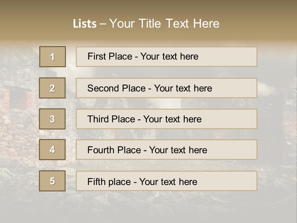 Red Wood Santa Claus PowerPoint Template