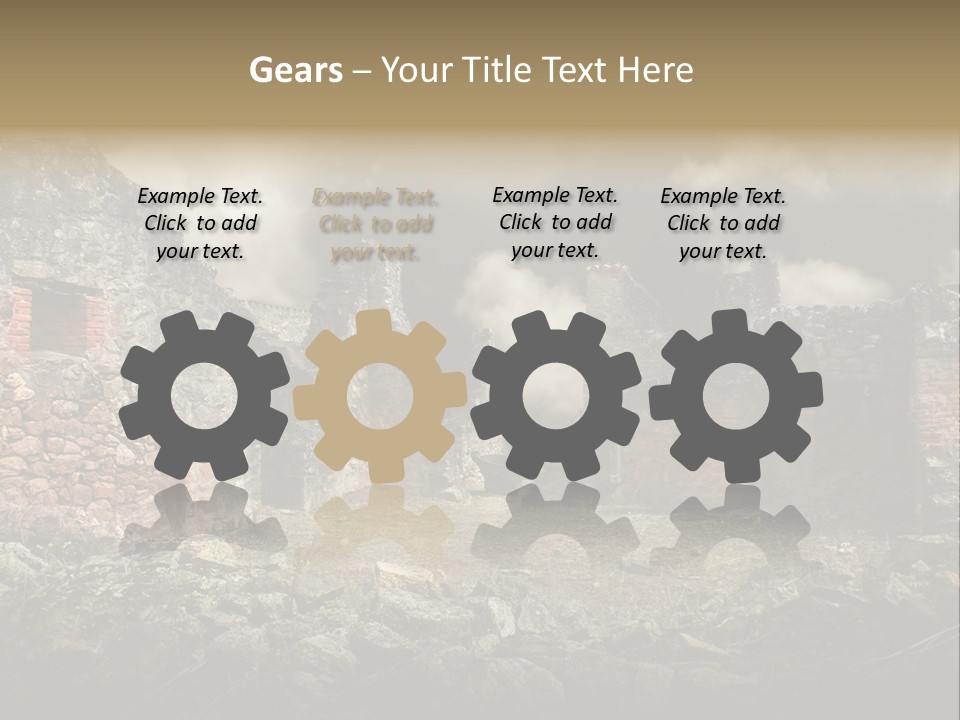 Red Wood Santa Claus PowerPoint Template