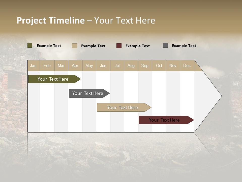 Red Wood Santa Claus PowerPoint Template