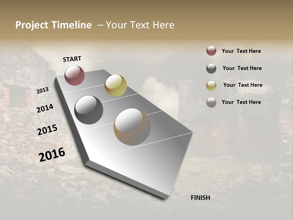 Red Wood Santa Claus PowerPoint Template