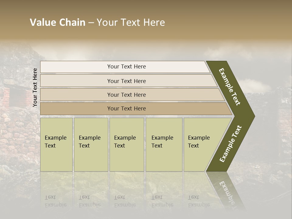 Red Wood Santa Claus PowerPoint Template