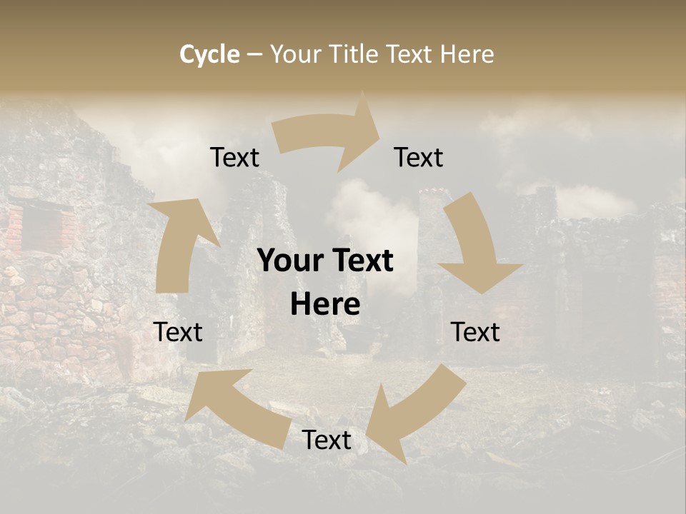 Red Wood Santa Claus PowerPoint Template