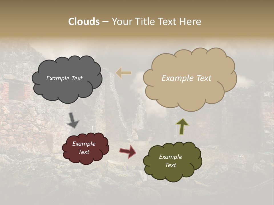 Red Wood Santa Claus PowerPoint Template