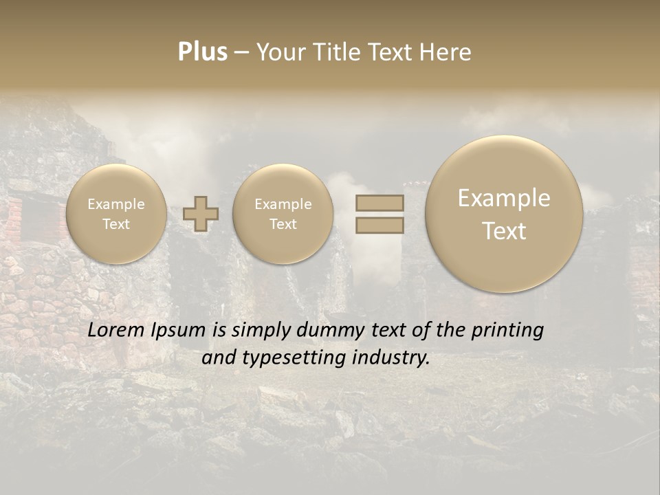 Red Wood Santa Claus PowerPoint Template