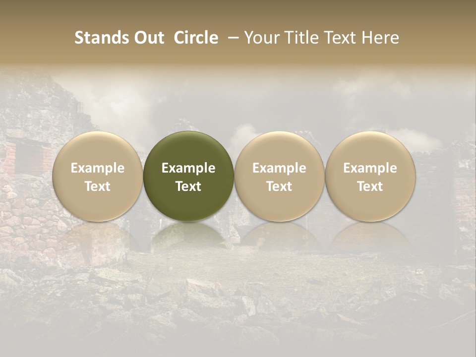 Red Wood Santa Claus PowerPoint Template