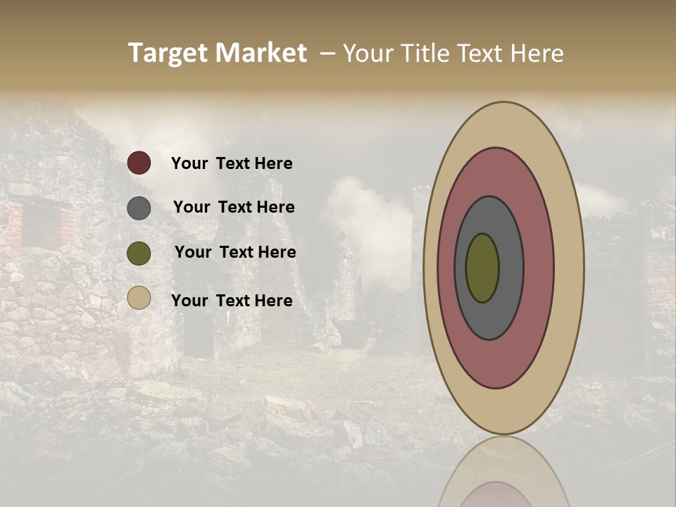 Red Wood Santa Claus PowerPoint Template