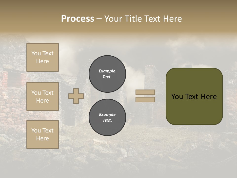 Red Wood Santa Claus PowerPoint Template