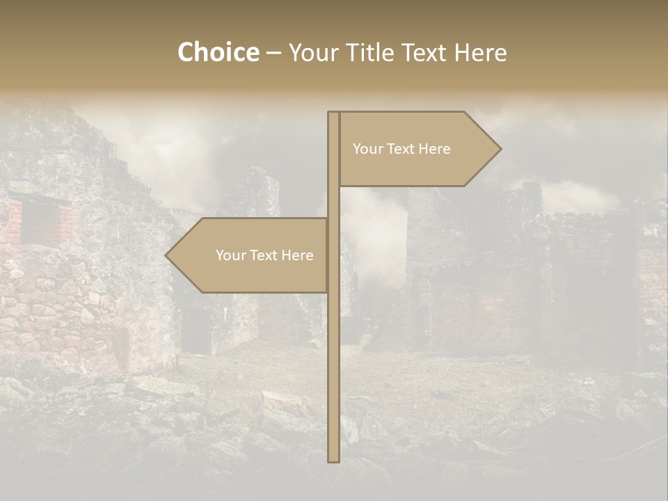 Red Wood Santa Claus PowerPoint Template