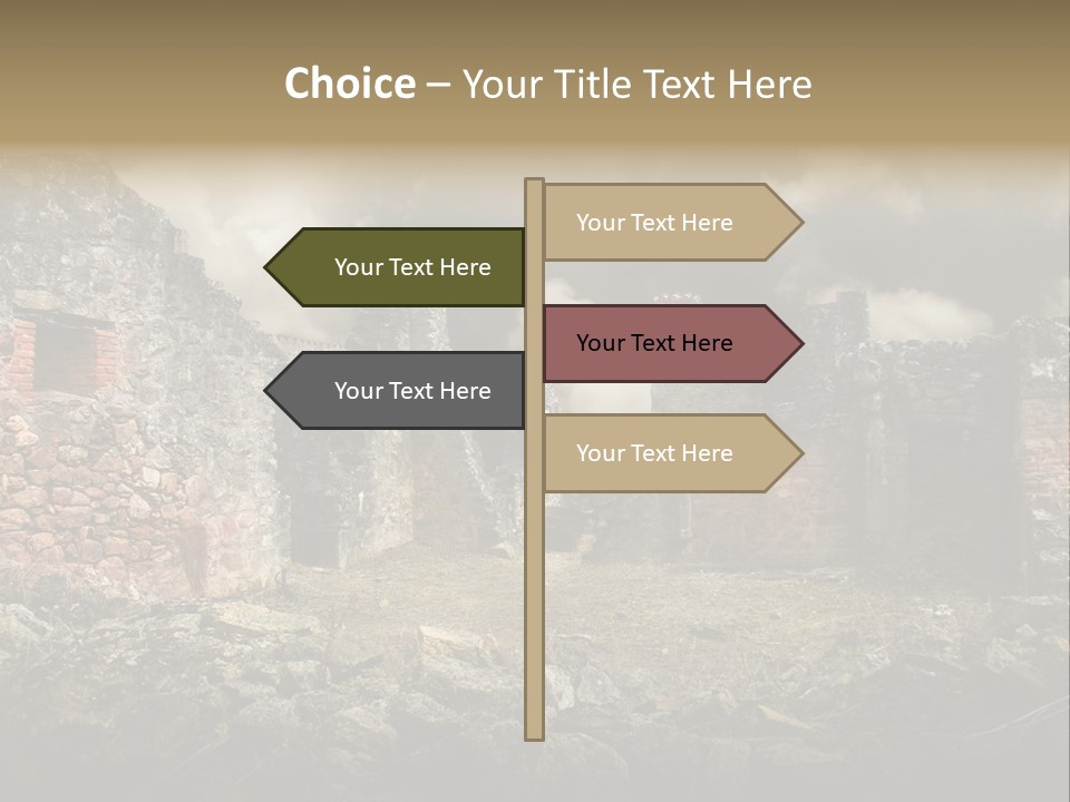 Red Wood Santa Claus PowerPoint Template