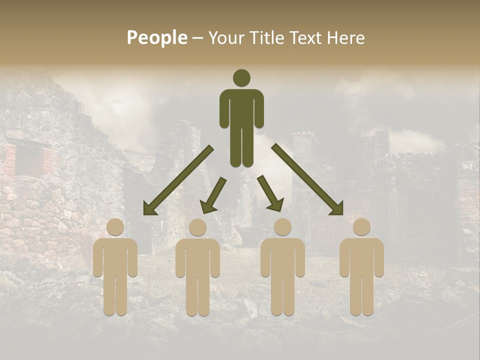 Red Wood Santa Claus PowerPoint Template