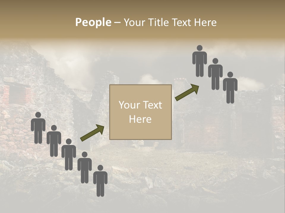 Red Wood Santa Claus PowerPoint Template