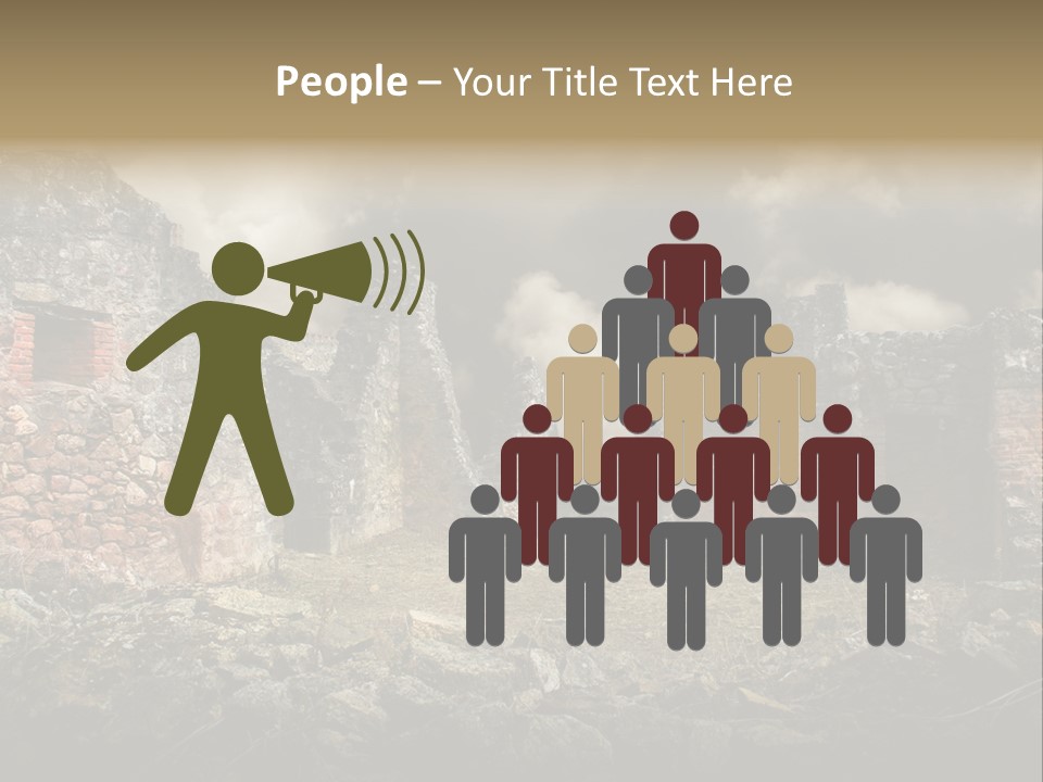 Red Wood Santa Claus PowerPoint Template