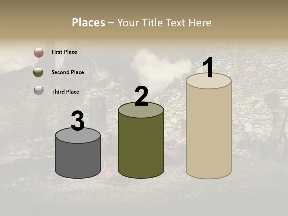 Caduti Distrutta Commemorazione PowerPoint Template