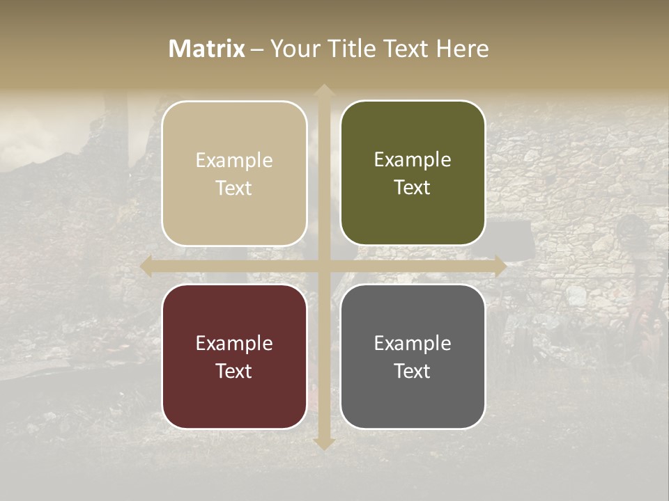 Caduti Distrutta Commemorazione PowerPoint Template