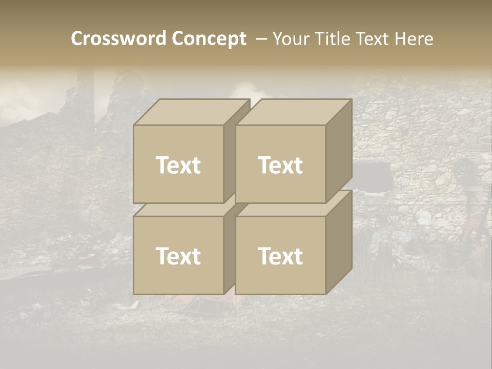 Caduti Distrutta Commemorazione PowerPoint Template